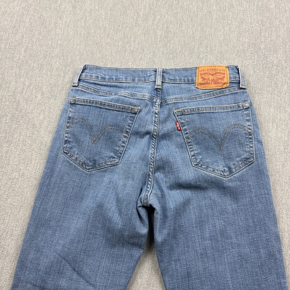Levis Jeans Womens 27x27 Blue Boyfriend Denim Mid-Rise Pants Classic Straight - Picture 13 of 15